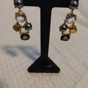 Coach Gold and Silver Dangle Earrings NWOT